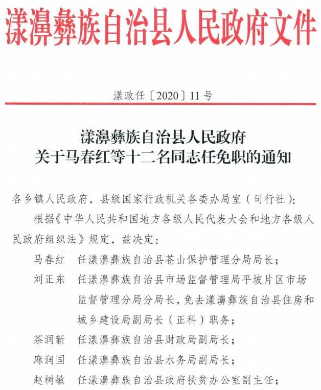 漾濞縣人事任命公告更新，激發(fā)自信與成就感，共筑未來美好篇章